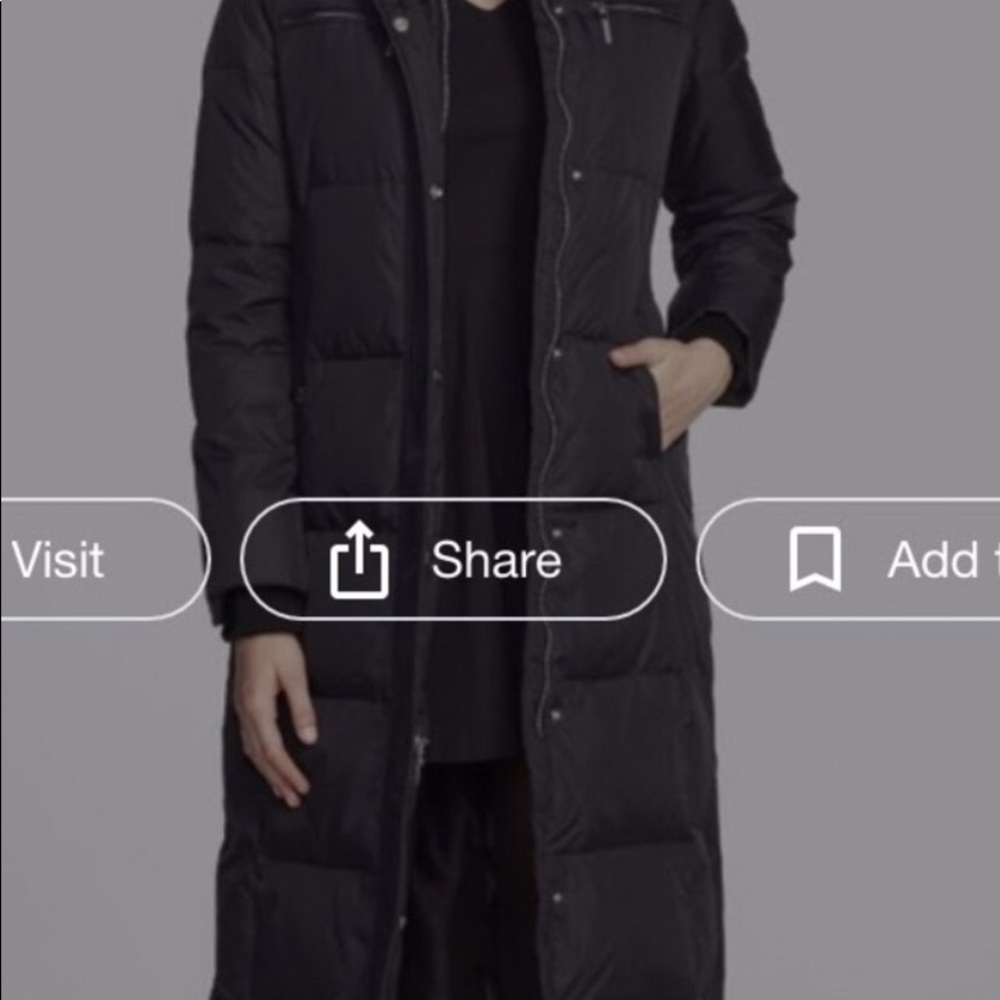 COPY - Michael Kors black puffer coat, faux fur trim hood